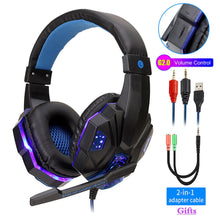 Load image into Gallery viewer, Professional Led Light Gamer Headset for Computer PS4 PS5 Fifa 21 Gaming Headphones Bass Stereo PC Wired Headset With Mic Gifts