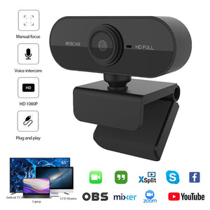 Webcam 1080P web camera with microphone Web USB Camera Full HD 1080P Cam webcam for PC computer Live Video Calling Work