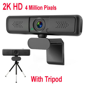 In Stcok 2K 4K Conference PC Webcam Autofocus USB Web Camera Laptop Desktop For Office Meeting Home With Mic 1080P HD Web Cam