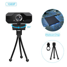 Load image into Gallery viewer, Webcam hd 1080p Web Cam with Microphone for Live Broadcast Video
